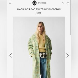 MAGIC BELT BAG TWEED BW IN COTTON